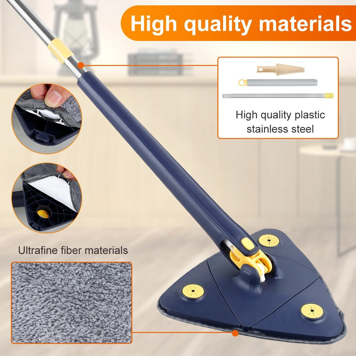 360° Rotating Adjustable Floor Mop